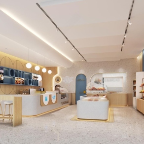 现代面包房3D模型下载